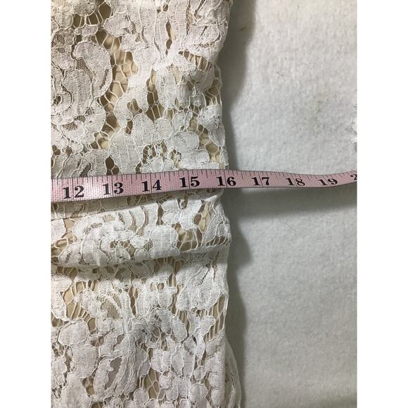 COPY - LULU'S XL White Romance Dreamer Lace Off-the-Shoulder Boho Wedding Dress… - Picture 7 of 9